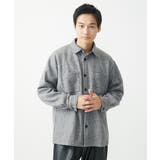 【在庫限り/ゆったりサイズ/洗える】ブラッシュドメルトンCPOシャツ | MK MICHEL KLEIN homme | 詳細画像19