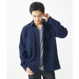 【在庫限り/ゆったりサイズ/洗える】ブラッシュドメルトンCPOシャツ | MK MICHEL KLEIN homme | 詳細画像4