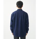 【在庫限り/ゆったりサイズ/洗える】ブラッシュドメルトンCPOシャツ | MK MICHEL KLEIN homme | 詳細画像7