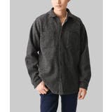 ダークグレー | 【在庫限り/ゆったりサイズ/洗える】ブラッシュドメルトンCPOシャツ | MK MICHEL KLEIN homme