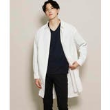 ホワイト | サテン長袖シャツ | MK MICHEL KLEIN homme
