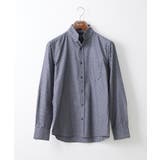 ネイビー(57) | キューブジャガードシャツ | MK MICHEL KLEIN homme