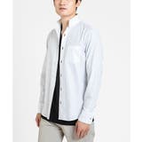 ホワイト(90) | キューブジャガードシャツ | MK MICHEL KLEIN homme