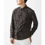 ブラウン(86) | フラッシュプリントシャツ | MK MICHEL KLEIN homme