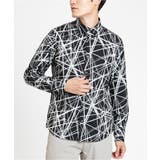 ブラック(94) | フラッシュプリントシャツ | MK MICHEL KLEIN homme