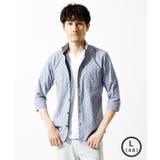 【日本製生地使用】シャドーバイヤスストライプ七分袖シャツ | MK MICHEL KLEIN homme | 詳細画像13