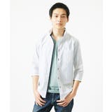 【日本製生地使用】シャドーバイヤスストライプ七分袖シャツ | MK MICHEL KLEIN homme | 詳細画像25