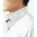 【日本製生地使用】シャドーバイヤスストライプ七分袖シャツ | MK MICHEL KLEIN homme | 詳細画像31