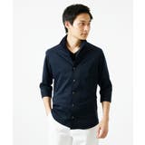 【洗える / 快適高通気素材】ドットエアーイタリアンカラー七分袖シャツ | MK MICHEL KLEIN homme | 詳細画像5