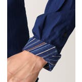 【WEB限定】日本製素材使用 リバーストライプ長袖シャツ/ | MK MICHEL KLEIN homme | 詳細画像10