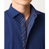 【WEB限定】日本製素材使用 リバーストライプ長袖シャツ/ | MK MICHEL KLEIN homme | 詳細画像11