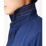 【WEB限定】日本製素材使用 リバーストライプ長袖シャツ/ | MK MICHEL KLEIN homme | 詳細画像12