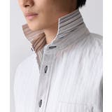 【WEB限定】日本製素材使用 リバーストライプ長袖シャツ/ | MK MICHEL KLEIN homme | 詳細画像40