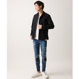 【WEB限定】日本製素材使用 リバーストライプ長袖シャツ/ | MK MICHEL KLEIN homme | 詳細画像45