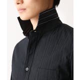 【WEB限定】日本製素材使用 リバーストライプ長袖シャツ/ | MK MICHEL KLEIN homme | 詳細画像47