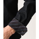 【WEB限定】日本製素材使用 リバーストライプ長袖シャツ/ | MK MICHEL KLEIN homme | 詳細画像50