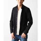 ブラック | 【WEB限定】日本製素材使用 リバーストライプ長袖シャツ/ | MK MICHEL KLEIN homme