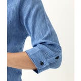 【洗える】楊柳ストライプ七分袖シャツ | MK MICHEL KLEIN homme | 詳細画像15