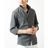 【洗える】楊柳ストライプ七分袖シャツ | MK MICHEL KLEIN homme | 詳細画像20