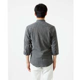 【洗える】楊柳ストライプ七分袖シャツ | MK MICHEL KLEIN homme | 詳細画像23