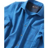 ブルー | 【サラッとドライ】リネンタッチシャツ | MK MICHEL KLEIN homme