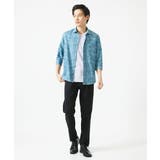 【洗える/ ドライタッチ】 シャルバート楊柳七分袖シャツ | MK MICHEL KLEIN homme | 詳細画像2
