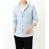 ブルー(55) | エンブロイダリードビーシャツ | MK MICHEL KLEIN homme
