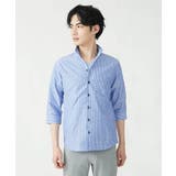 ブルー(55) | ハードマンリネンシャツ | MK MICHEL KLEIN homme