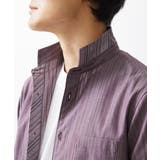 【ON/OFF対応】七分袖リバーストライプシャツ | MK MICHEL KLEIN homme | 詳細画像13