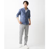 【ON/OFF対応】七分袖リバーストライプシャツ | MK MICHEL KLEIN homme | 詳細画像2