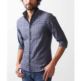 ブラック | 七分丈 ドビーチェックシャツ | MK MICHEL KLEIN homme