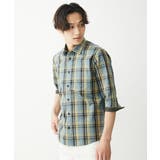 【大きいサイズあり】七分袖シャツ/タイプライターチェック | MK MICHEL KLEIN homme | 詳細画像10