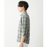 【大きいサイズあり】七分袖シャツ/タイプライターチェック | MK MICHEL KLEIN homme | 詳細画像12