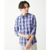 【大きいサイズあり】七分袖シャツ/タイプライターチェック | MK MICHEL KLEIN homme | 詳細画像17