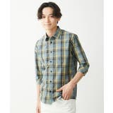 【大きいサイズあり】七分袖シャツ/タイプライターチェック | MK MICHEL KLEIN homme | 詳細画像9