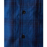 【大きいサイズあり】七分袖シャツ/インディゴタイプライターチェック | MK MICHEL KLEIN homme | 詳細画像13