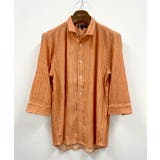 オレンジ | スタンドカラーシャツ / カラーヨウリュウ | MK MICHEL KLEIN homme