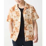 オレンジ | ミストフラワーシャツ | MK MICHEL KLEIN homme