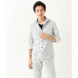 カノコペンキプリント七分袖シャツ | MK MICHEL KLEIN homme | 詳細画像15