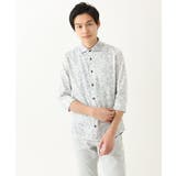 カノコペンキプリント七分袖シャツ | MK MICHEL KLEIN homme | 詳細画像18