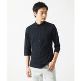 【吸水速乾】シアーボーダー七分袖シャツ | MK MICHEL KLEIN homme | 詳細画像10