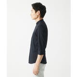 【吸水速乾】シアーボーダー七分袖シャツ | MK MICHEL KLEIN homme | 詳細画像11