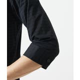 【吸水速乾】シアーボーダー七分袖シャツ | MK MICHEL KLEIN homme | 詳細画像15