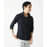 【吸水速乾】シアーボーダー七分袖シャツ | MK MICHEL KLEIN homme | 詳細画像7