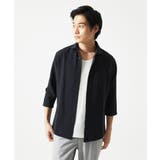 【洗える】清涼ブロックサッカー七分袖シャツ | MK MICHEL KLEIN homme | 詳細画像21
