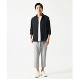 【洗える】清涼ブロックサッカー七分袖シャツ | MK MICHEL KLEIN homme | 詳細画像22