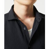 【洗える】清涼ブロックサッカー七分袖シャツ | MK MICHEL KLEIN homme | 詳細画像25