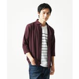 【洗える】清涼ブロックサッカー七分袖シャツ | MK MICHEL KLEIN homme | 詳細画像3