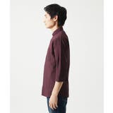 【洗える】清涼ブロックサッカー七分袖シャツ | MK MICHEL KLEIN homme | 詳細画像5
