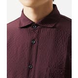 【洗える】清涼ブロックサッカー七分袖シャツ | MK MICHEL KLEIN homme | 詳細画像7